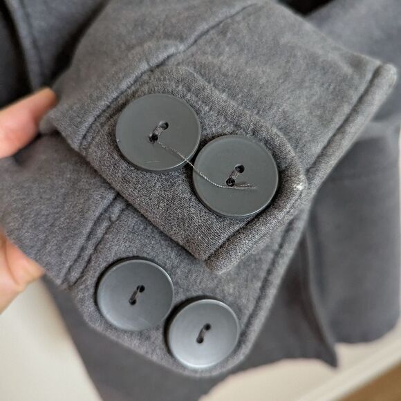 Gap gray sweatshirt short peacoat - Picture 4 of 8